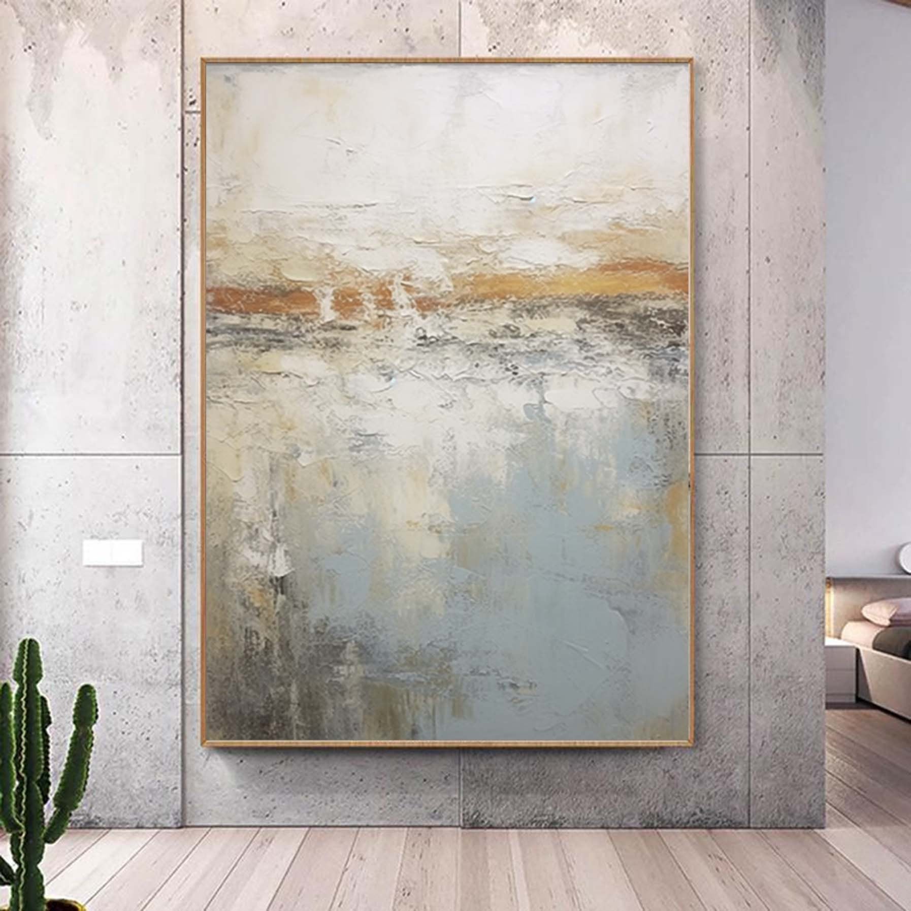Textured Abstract Painting Large Green Gold Original Oil Painting On Canvas Living Room Wall Art Custom Wall Art Home Decor Fancy Wall Art