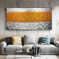 Yellow Flower Art,Palette Knife Painting,Large Original Oil Painting,Abstract Wall Art Hand Paint,,Heavy Textured Painting,Living Room Art