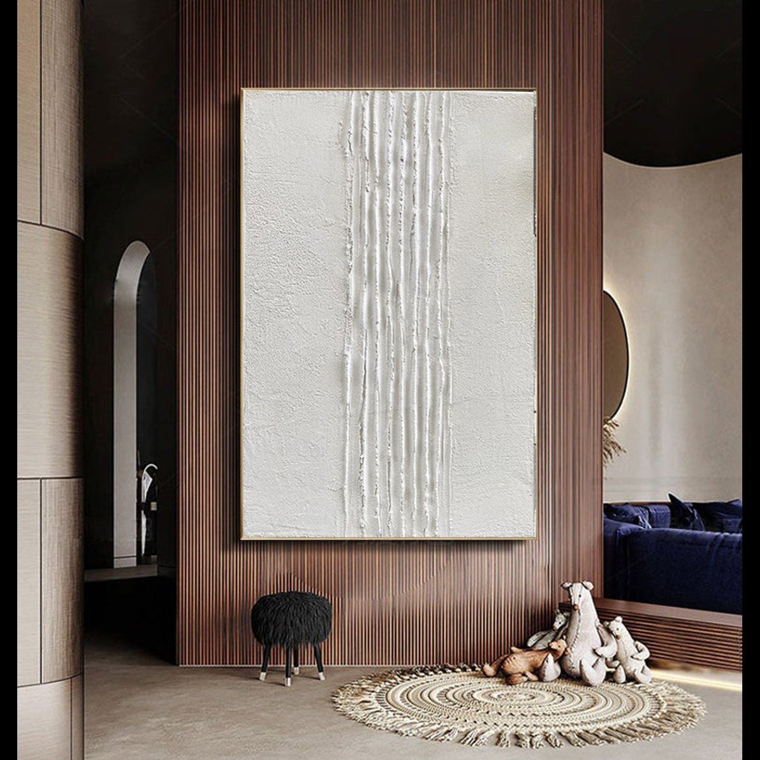 Palette Knife Wall Art,Textured painting,Pure White Painting,Large White 3D Textured Paintings,White Acrylic Paintings, Minimalist Abstract