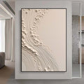 Abstract Beige Painting,Extra Large 3D Textured Paintings,Abstract Painting,Modern Acrylic Paintings, Minimalist Wall Art for Home