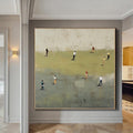 Oversized Large Golf Abstract Painting Textured Sport Wall Art Living Room Canvas Art Modern Acrylic Artwork Hand painted Gift Painting
