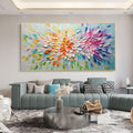Palette Knife Abstract Painting,Extra Large Floral Wall Art,Large Textured Paintings, Abstract AcrylicPainting, Minimalist Wall Art for Home