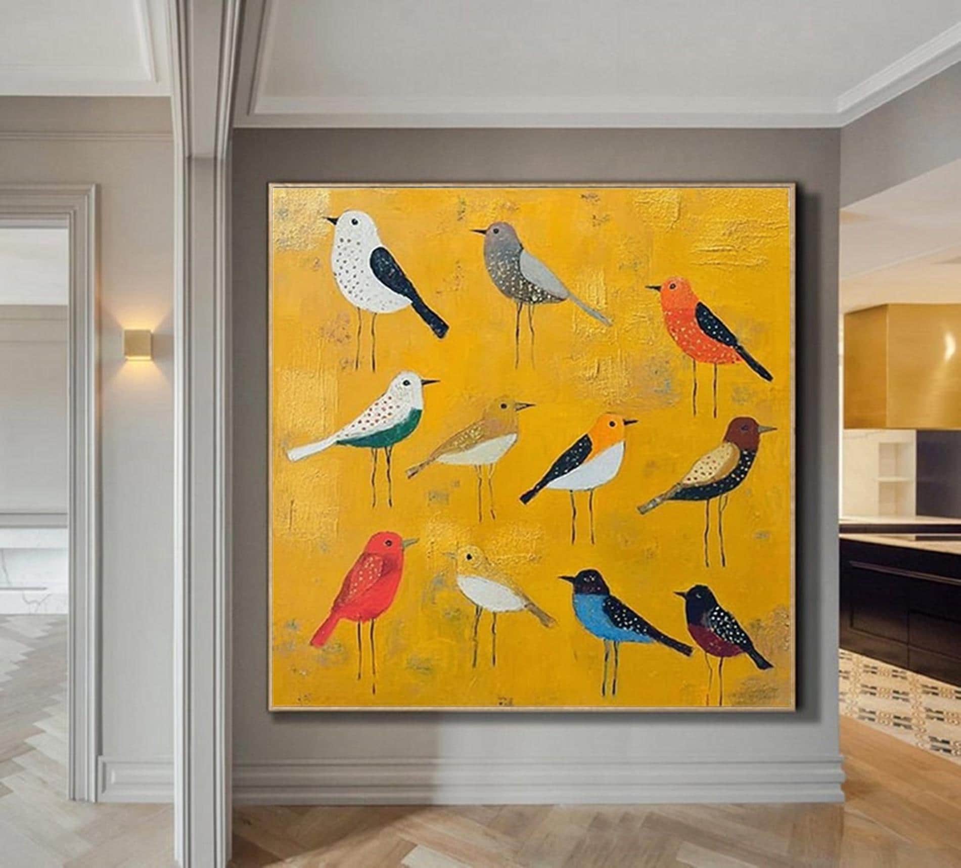 Abstract original horses artwork,decorative painting on canvas,extra large wall art,oversized textured painting,animal art,large canvas art