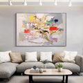 Palette Knife Abstract Painting, Colorful Acrylic Wall Art on Canvas