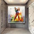 Oversized Large Golf Abstract Painting Textured Sport Wall Art Living Room Canvas Art Modern Acrylic Artwork Hand painted Gift Painting