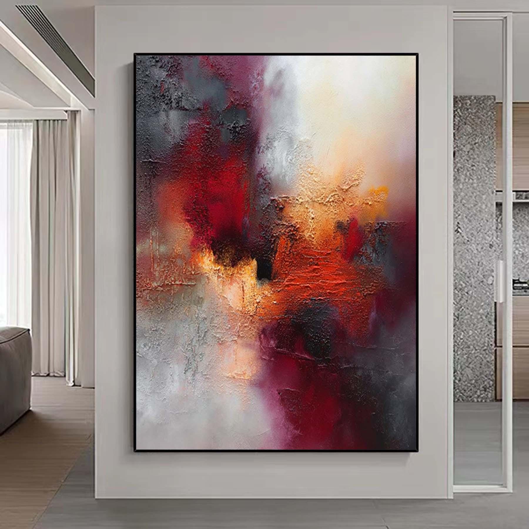Oversized Abstract Colorful Painting Original Acrylic Painting On Canvas  Living Room Wall Art Custom Wall Art Home Decor Fancy Wall Art