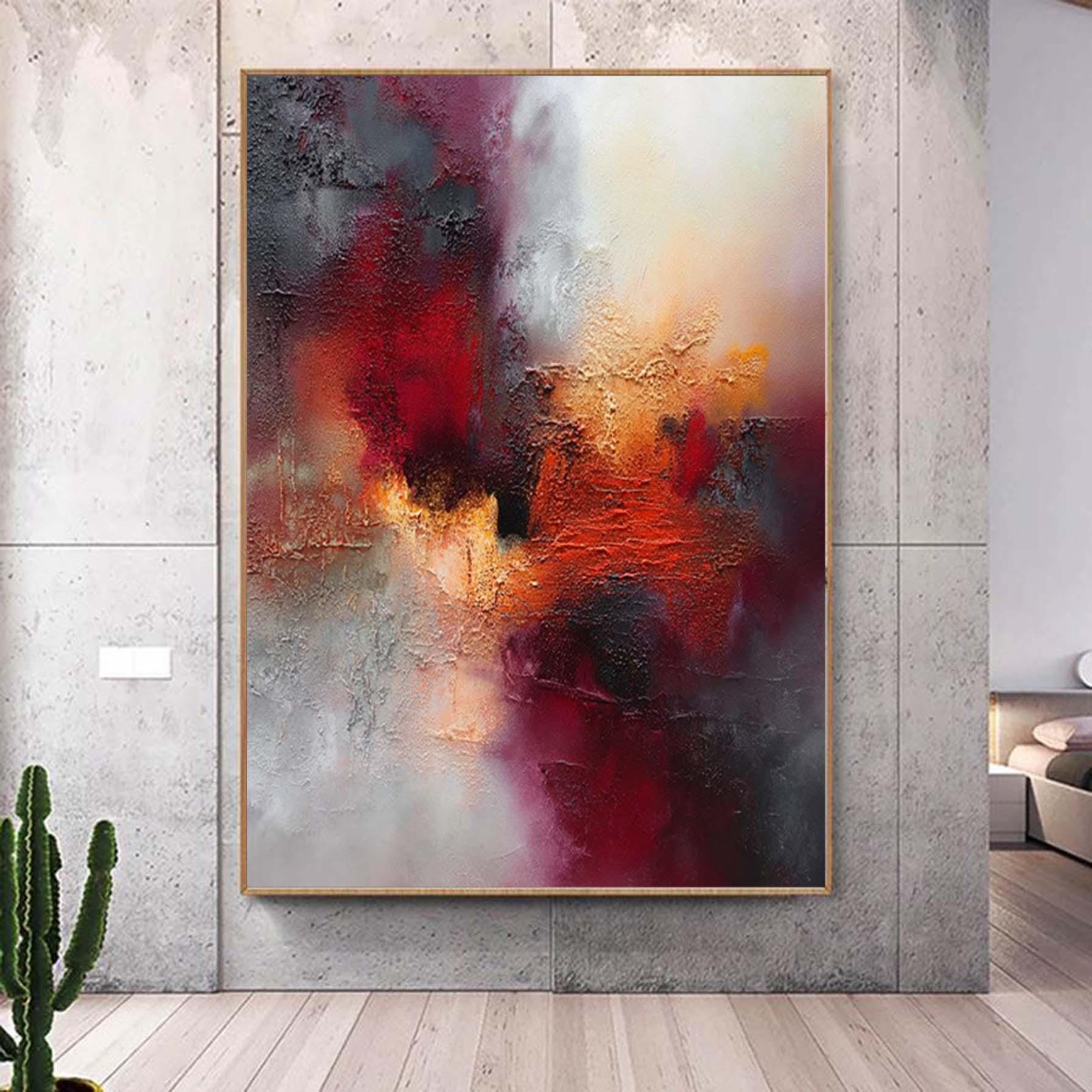Oversized Abstract Colorful Painting Original Acrylic Painting On Canvas  Living Room Wall Art Custom Wall Art Home Decor Fancy Wall Art