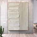 Large beige 3D textured wall art, minimalist painting,neutral plaster painting, wabi-sabi wall art,handmade painting, modern living room art