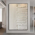 Large beige 3D textured wall art, minimalist painting,neutral plaster painting, wabi-sabi wall art,handmade painting, modern living room art