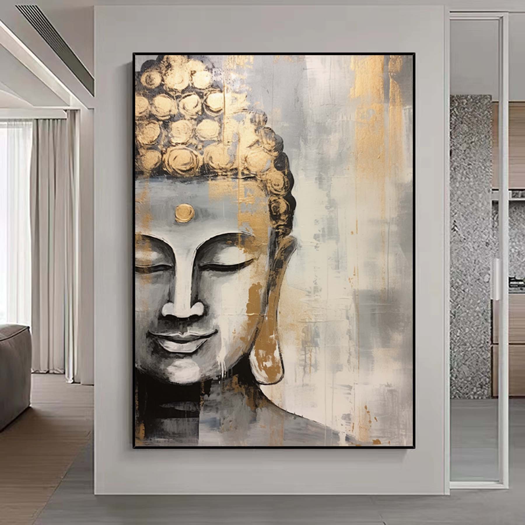 Abstract Buddha fine art Buddha Canvas Painting #u1059