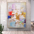 Large abstract painting,Palette knife painting,Colors abstract wall art,modern abstract canvas,large canvas art, acrylic painting