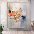Large abstract painting,Palette knife painting,Colors abstract wall art,modern abstract canvas,large canvas art, acrylic painting